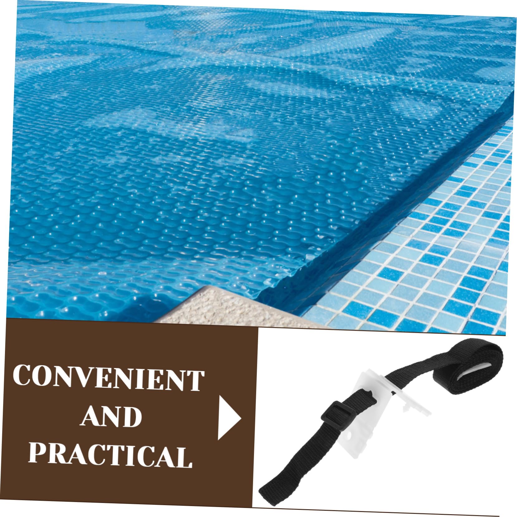 UKCOCO 1 Juego Kit Cubierta de Piscina con Accesorios de Fijación para y Usar y Almacenar Piscina de Escombros