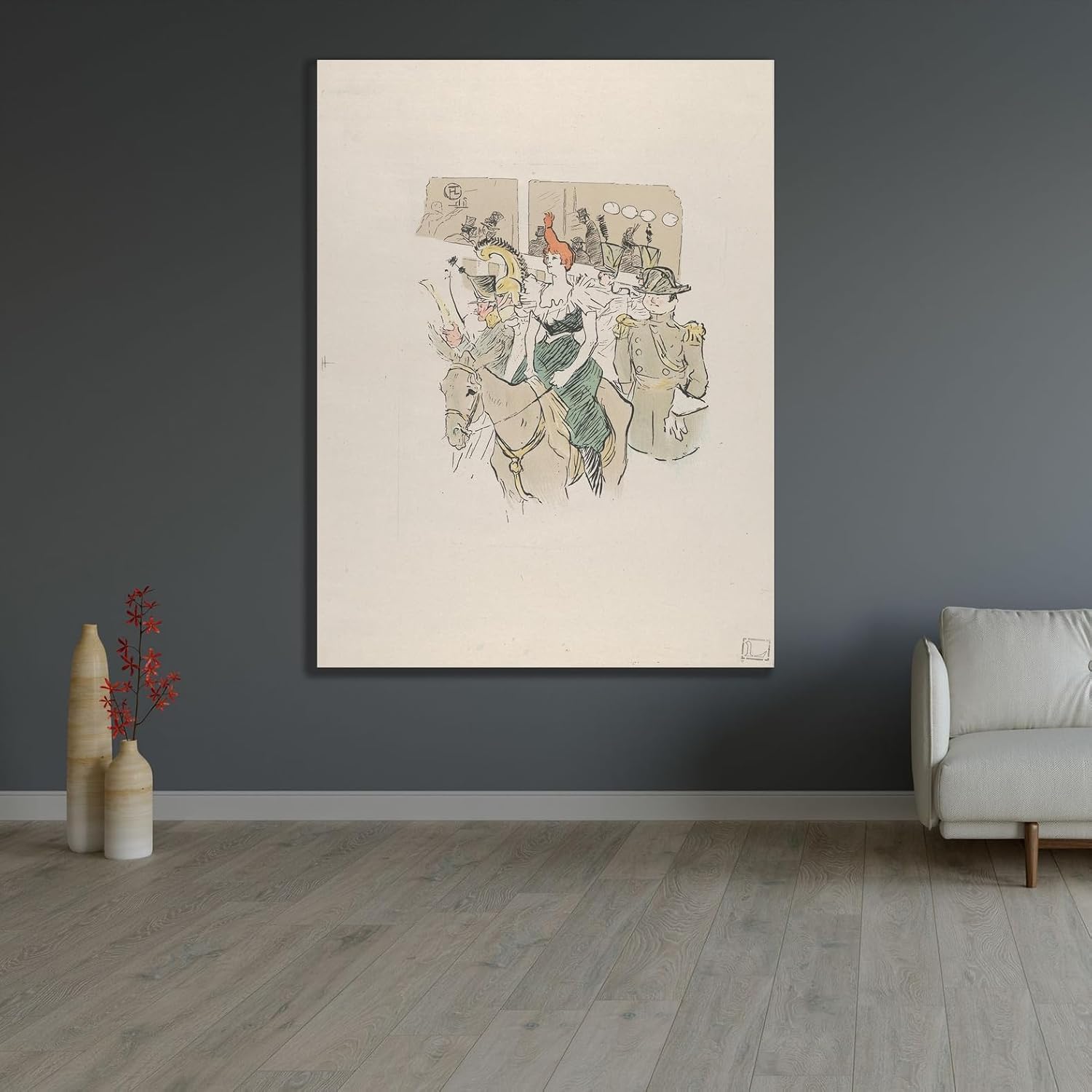 ArtDirect Entrance of Cha-u-Kao, from Le Rire, No. 67, 15 February 1896 (1896) Unframed Art Print Giclee Poster by After Henri de Toulouse-Lautrec - Ready for Framing with Customization Sizes 8x10, 11x14, 15x20, 24x32, 36x48 and 45x60 inches