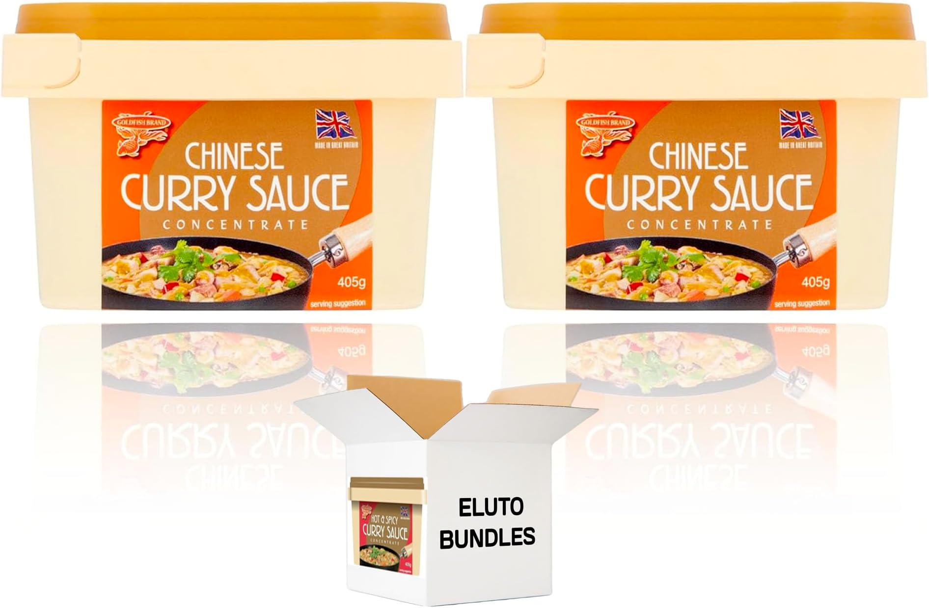 Chinese Curry Sauce Paste Concentrate Regular 405g - Pack of 2