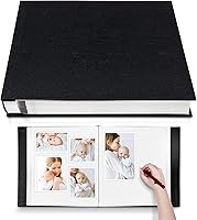 Vista 14 de Álbum autoadhesivo para fotos de 3x5, 4x6, 5x7, 6x8, 8x10, 8.5x 11 u 11x10.6 pulgadas, 40 páginas, de 11 x 10.6 pulgadas, tapa de lino, bricolaje