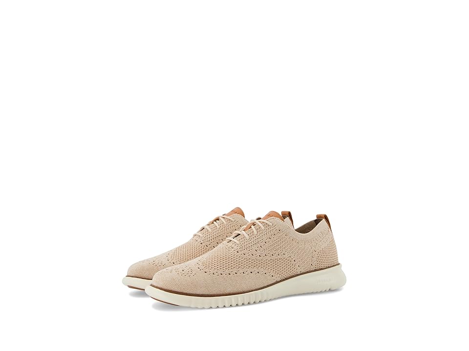 Cole Haan 2.Zerogrand Stitchlite Oxford (Sand Dollar/Ivory) Men's Shoes INTERNATIONAL SHIPPING