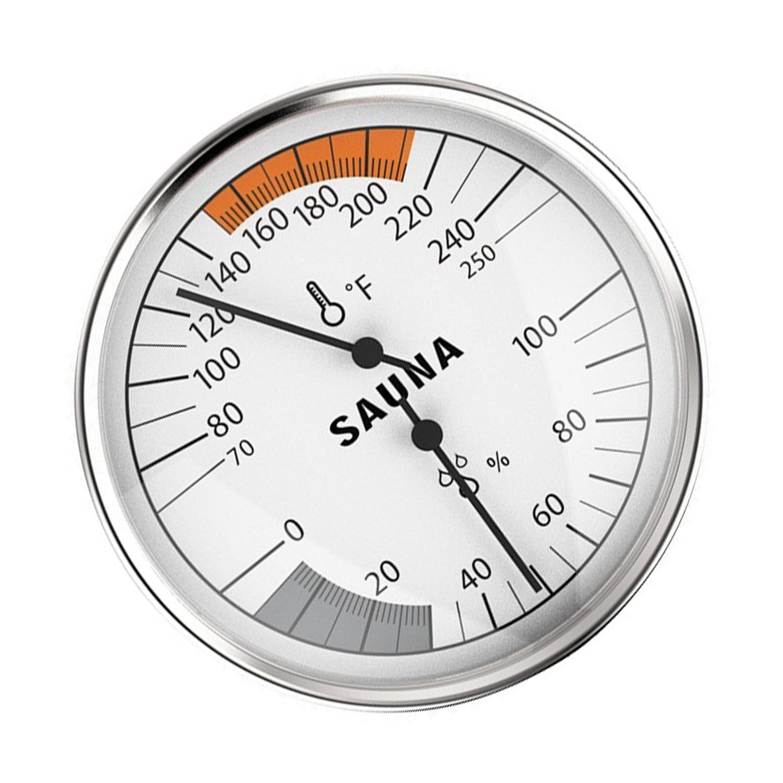 Msioytog Professional Sauna Room Thermometers Hygrometer Alloy Glass Accurate Humidity Monitor for Sauna Thermometers Hygrometer