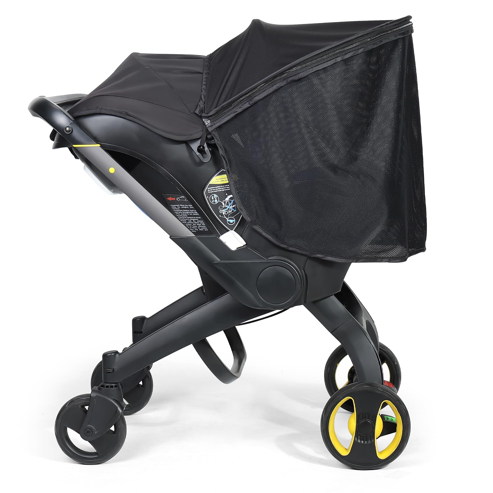 Sunshade Extension Doona Accessories, Doona Car Seat Stroller Sun Shade Cover for 360 Protection, Removable Carseat Canopy Cover for Summer,