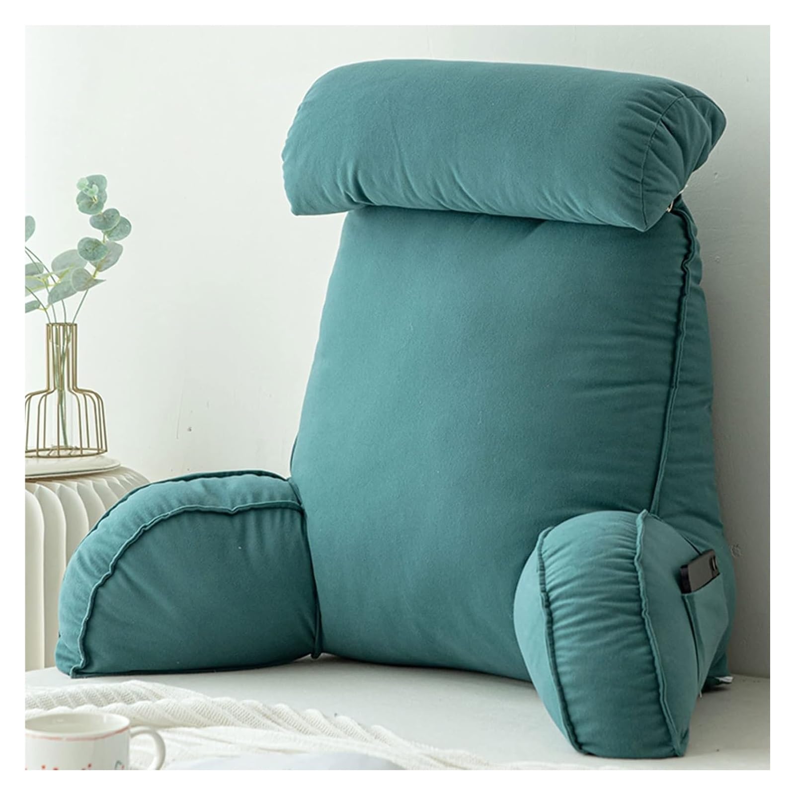 IULGFSC Reading pillow， Rest Reading Wedge Pillows,Lumbar Cushions,Headboard Backrest Pillow