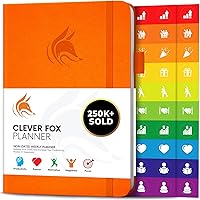 Vista 24 de Clever Fox Planner – Planificador semanal y mensual sin fecha para productividad, gestión del tiempo y objetivos – Diario organizador – A5 (Turquesa)