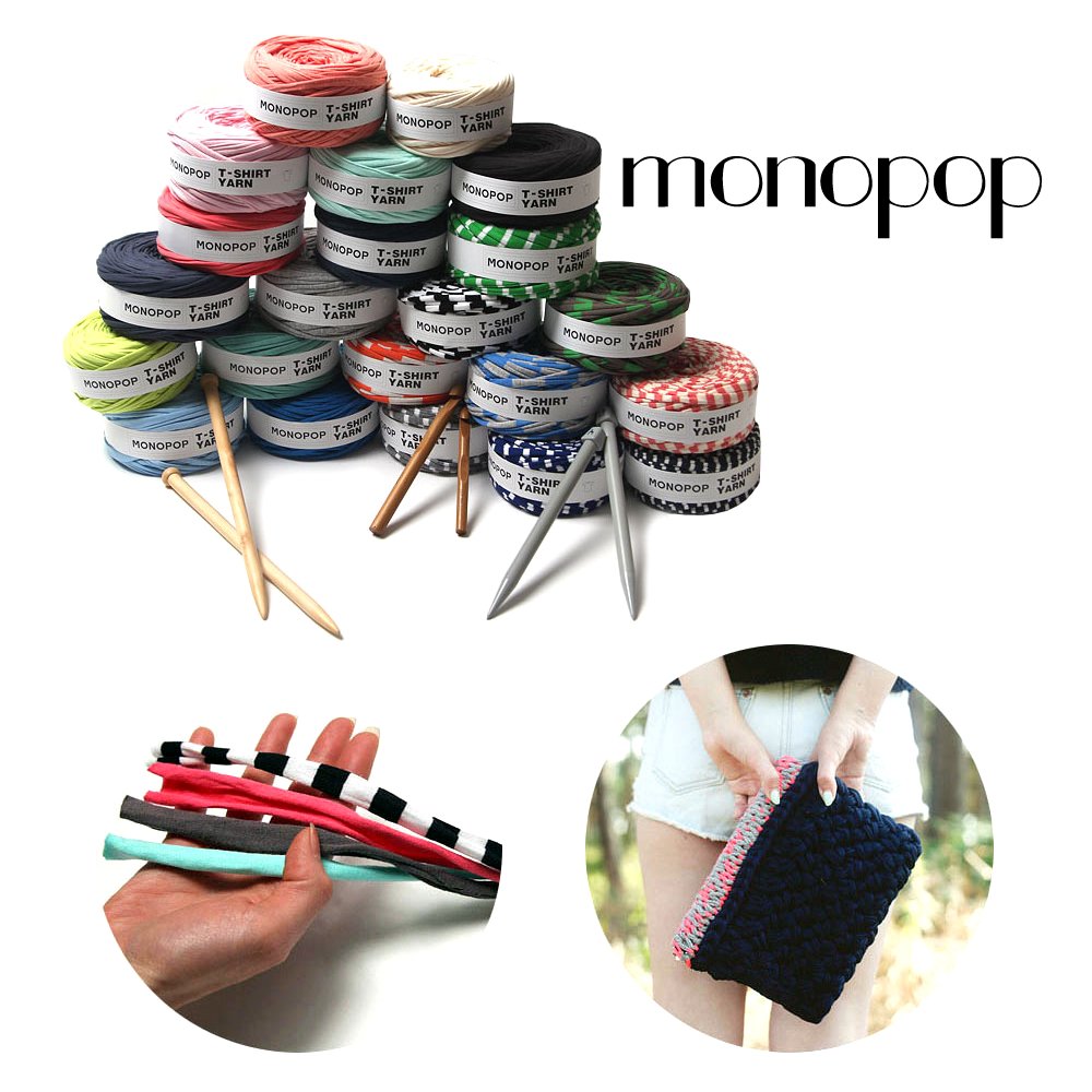 Amazon.co.jp: MONOPOP T-SHIRT YARN Tシャツヤーン 超極太