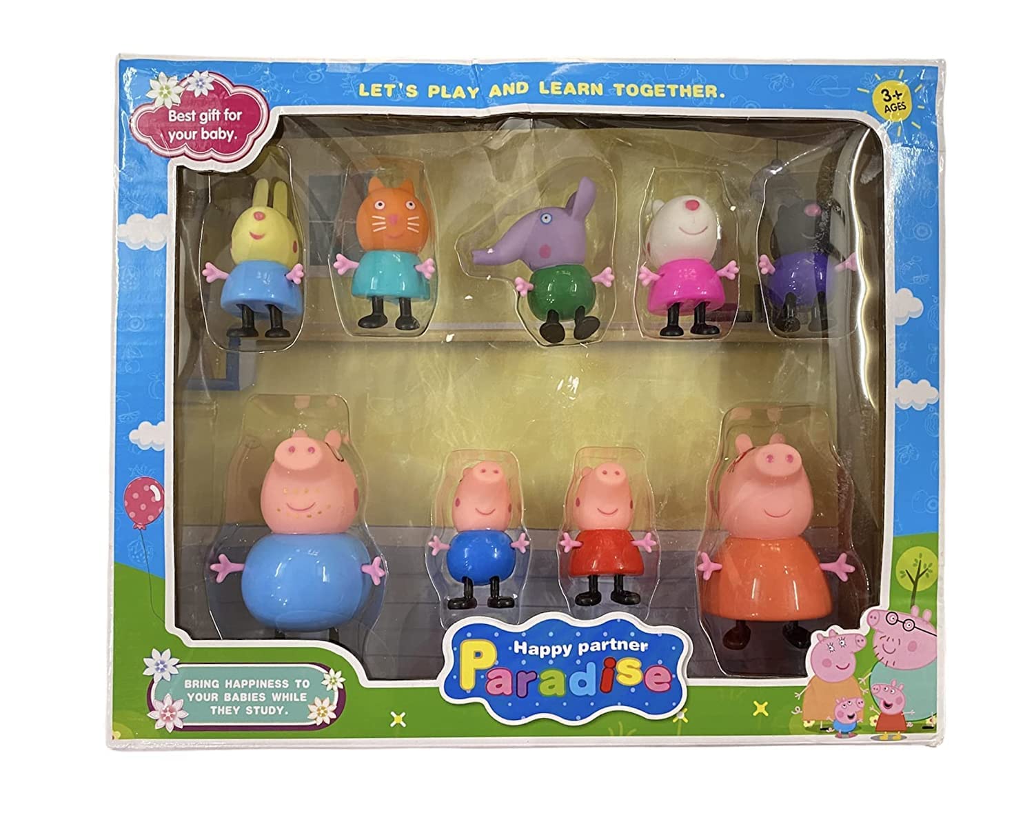 Buy Nickspool® Pepa Pig Family, Best Toy for Children, Set of 9 Toys