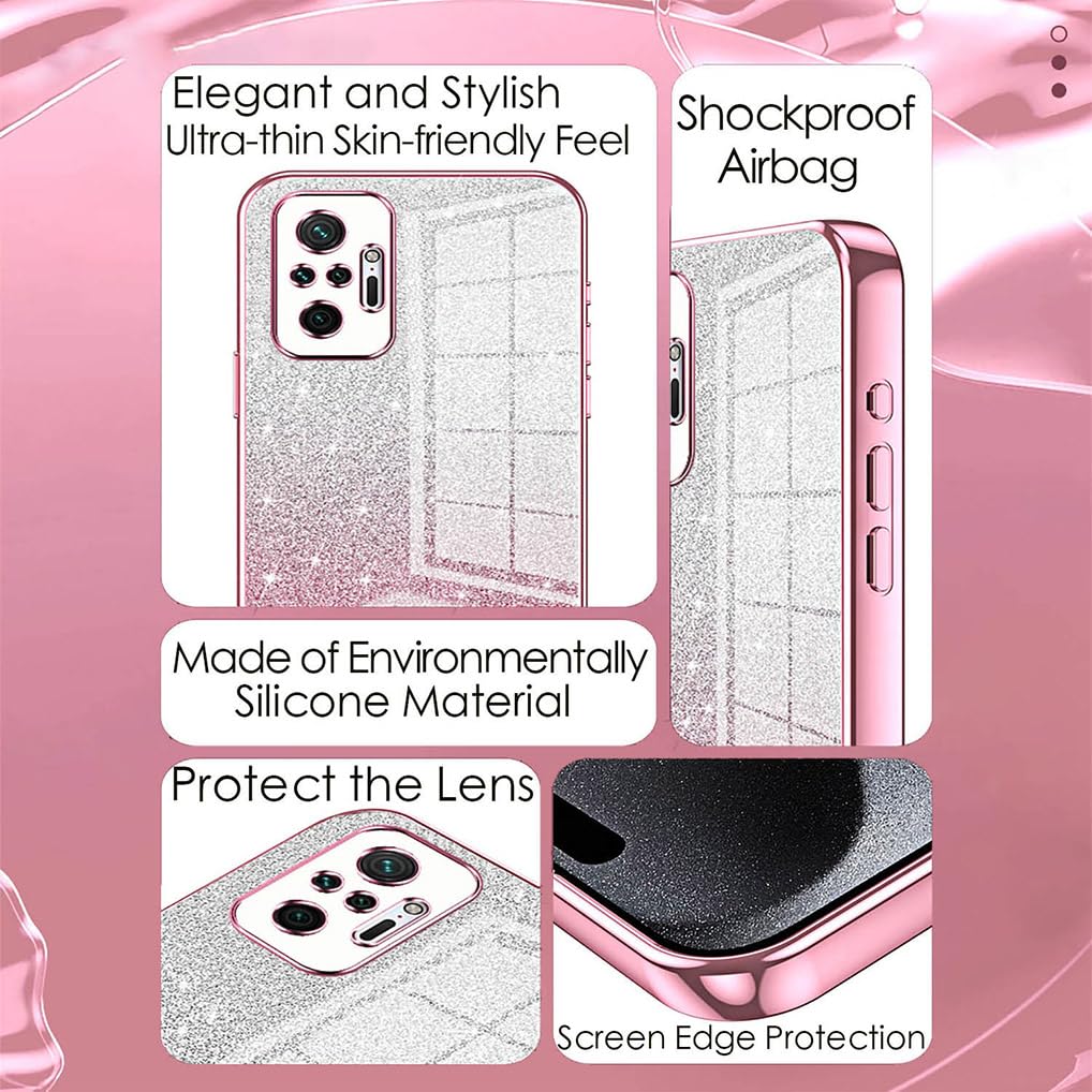 SEAHAI Cover Per Xiaomi Redmi Note 10 Pro, Custodia TPU Trasparente Con Motivo Ballare Al Ritmo, Antiurto - 2