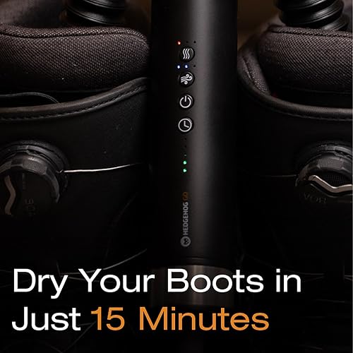 Miniatura 3 de Hedgehog GO Secador portátil de doble propósito Zapatos y cabello 105,000 RPM Bota de viaje, guante y secador de pelo compacto Calor ajustable,