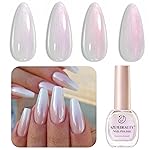AZUREBEAUTY Chrome Quick Dry Nail Polish | Shine Pearl, Natural Lustrous Enamel | DIY Manicure & Pedicure with Chrome Finish