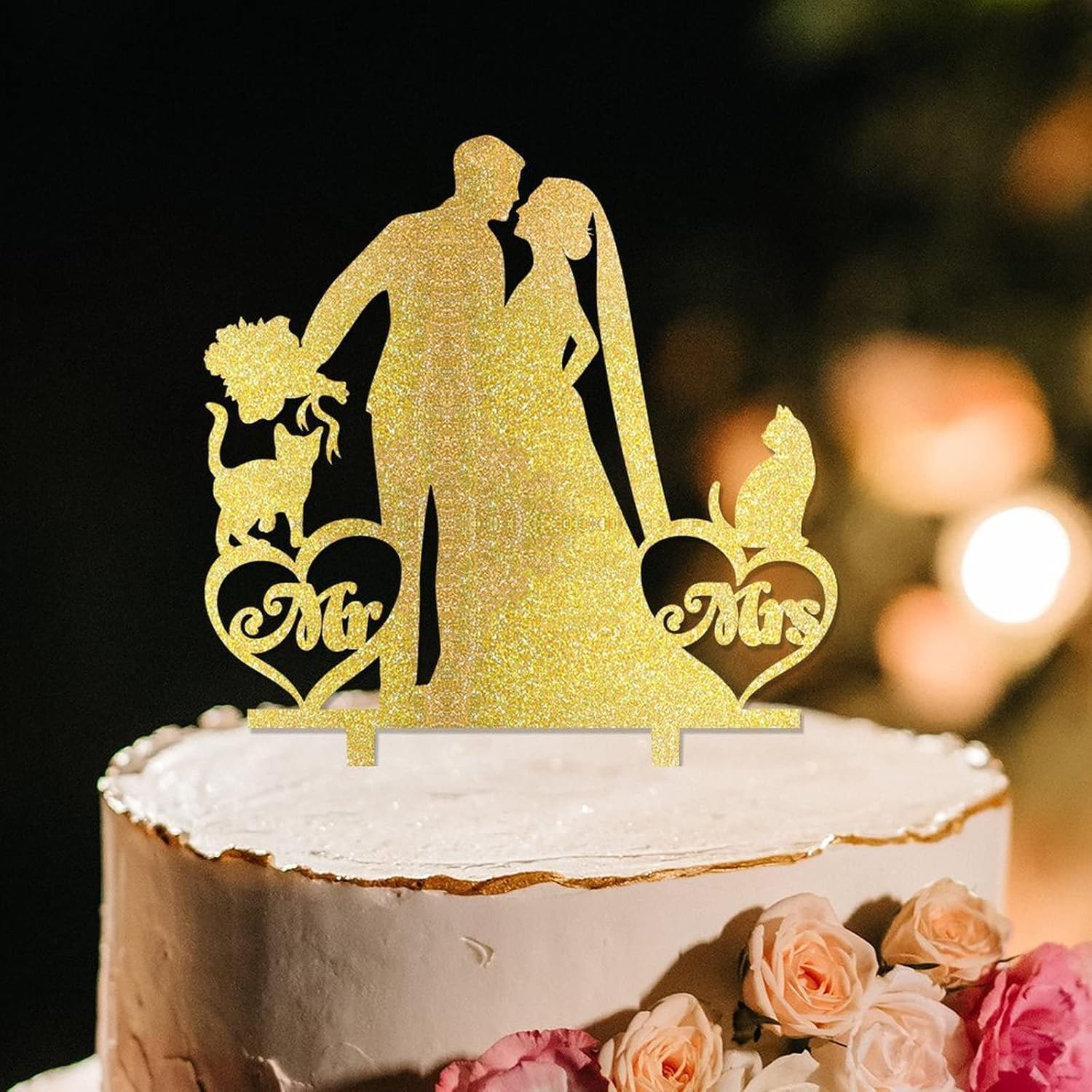 Anniversary Cake Toppers Bridal Shower Cake Topper Wedding Cake Topper Bride And