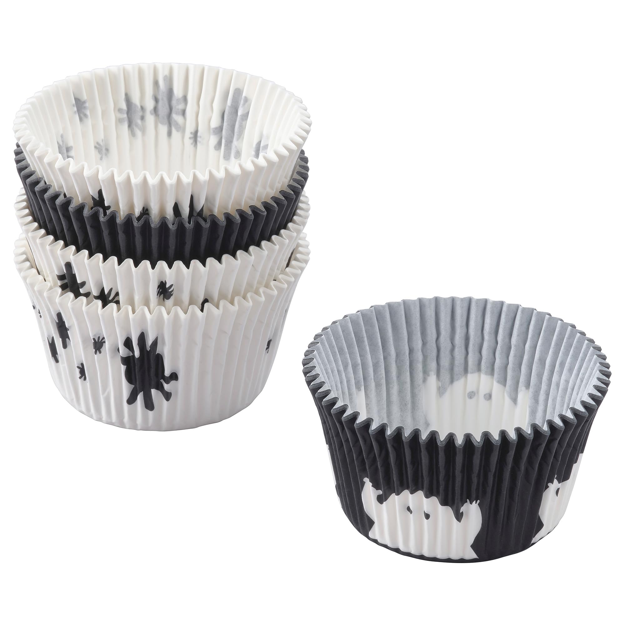 Moule à pâtisserie graphique KUSTFYR blanc et noir à motifs géométriques