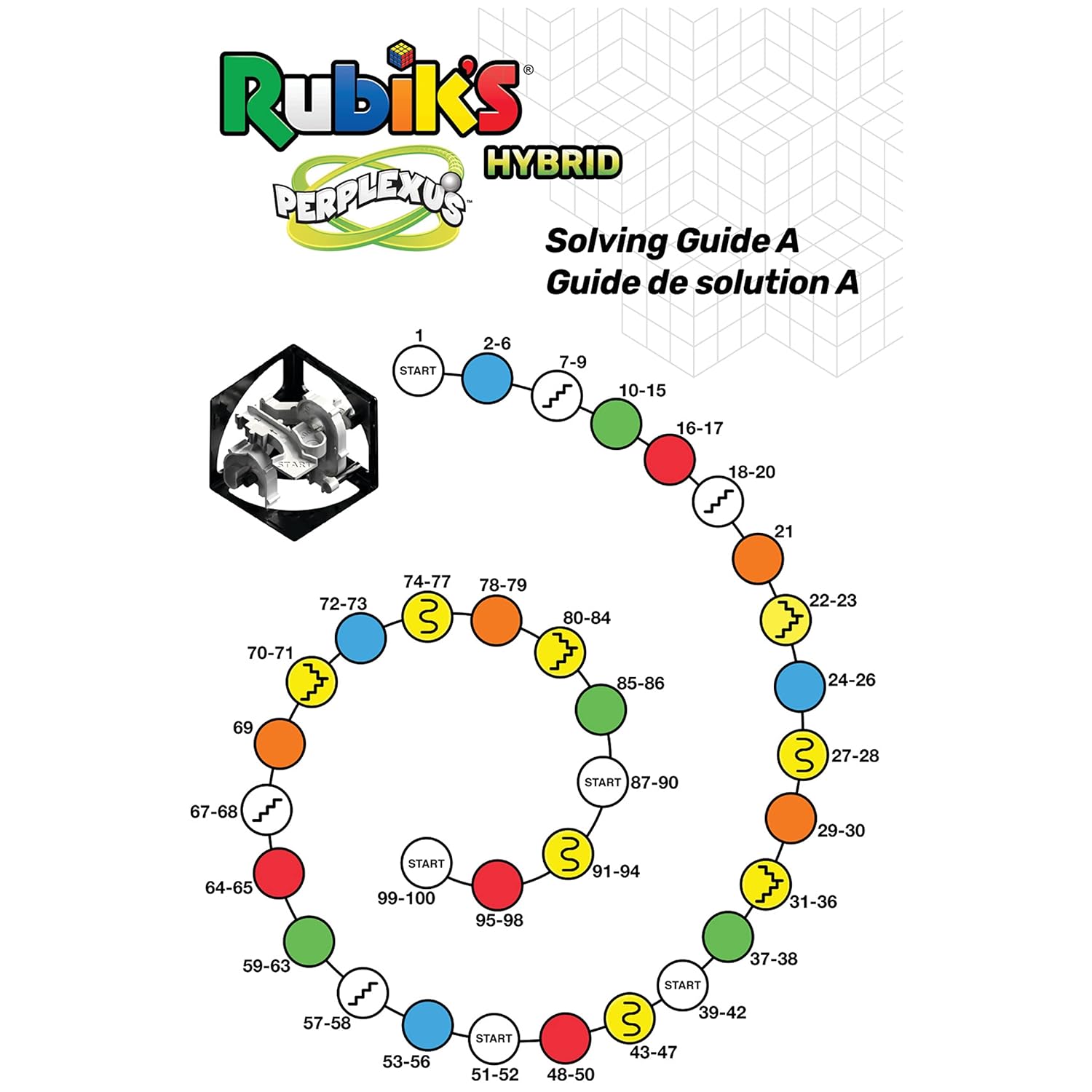 Rubik’s Perplexus Hybrid 2 x 2, Challenging Puzzle Maze Skill Game, for Adults and Kids Ages 8 and Up