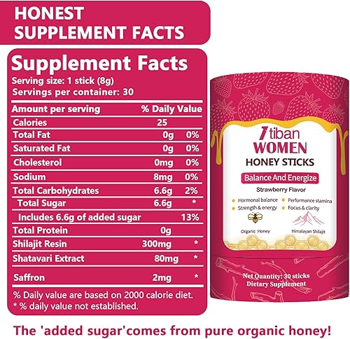 Miniatura 4 de Palitos de miel Shilajit  75% + ácido fúlvico, 85+ oligominerales  Energía natural e inmunidad  Fácil de usar una sola fresa 30 paquetes