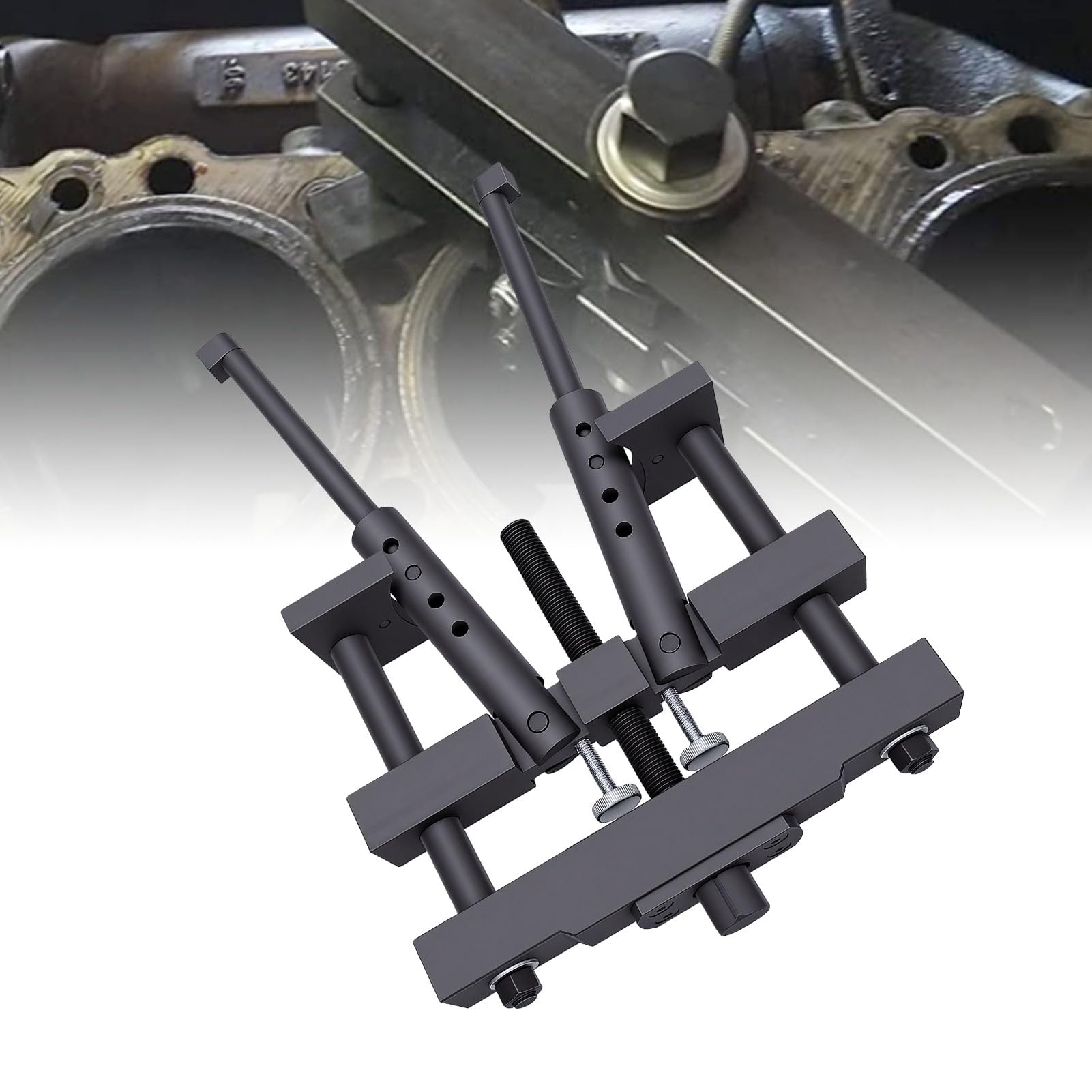 Luocute Narzędzie do Wyciągania Wkładek Cylindrowych, PT 6400 C, M50010 B, 3376015 | Usunięcie cylindra silnika dla mokrych linerów o średnicy od 3-7/8 do 6-1/4 cala, głębokości 15 cali, grubości ścianki