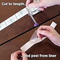 Vista 6 de BookGuard Cinta adhesiva de vinilo transparente de 1 pulgada, reparación de libros, cinta adhesiva de vinilo transparente, rollo de cinta