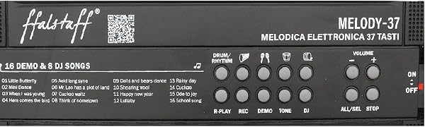 ffalstaff Mini Tastiera Elettronica - Uso Melodica Portatile 37 Tasti con Microfono, Sequencer, Diversi tipi di Alimentazione, con cavo Micro-USB incluso - E-book "Suona la Tastiera" - 4