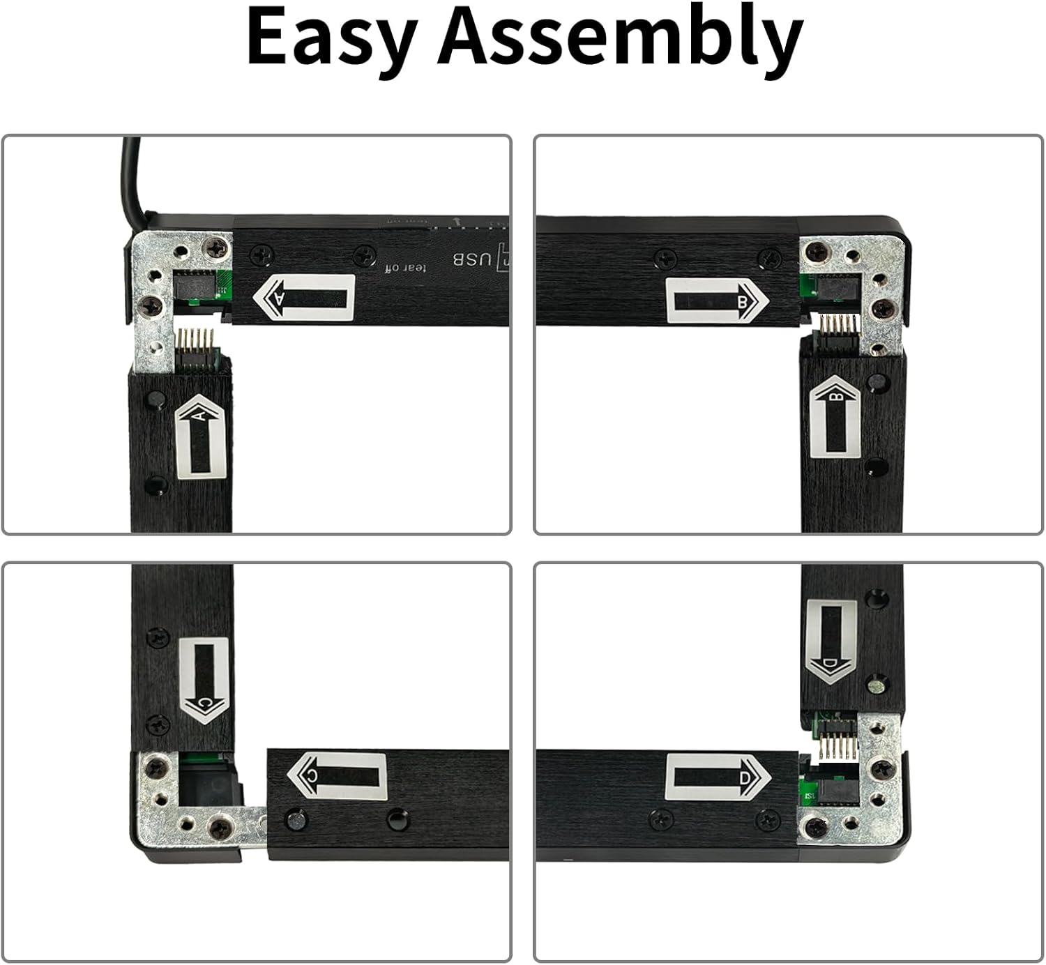 32 Inch 20 Points Infrared Touch Frame, Interactive USB Interface IR Touch Screen Overlay Use, Driver Free Intelligent, Suitable for Digital Signage