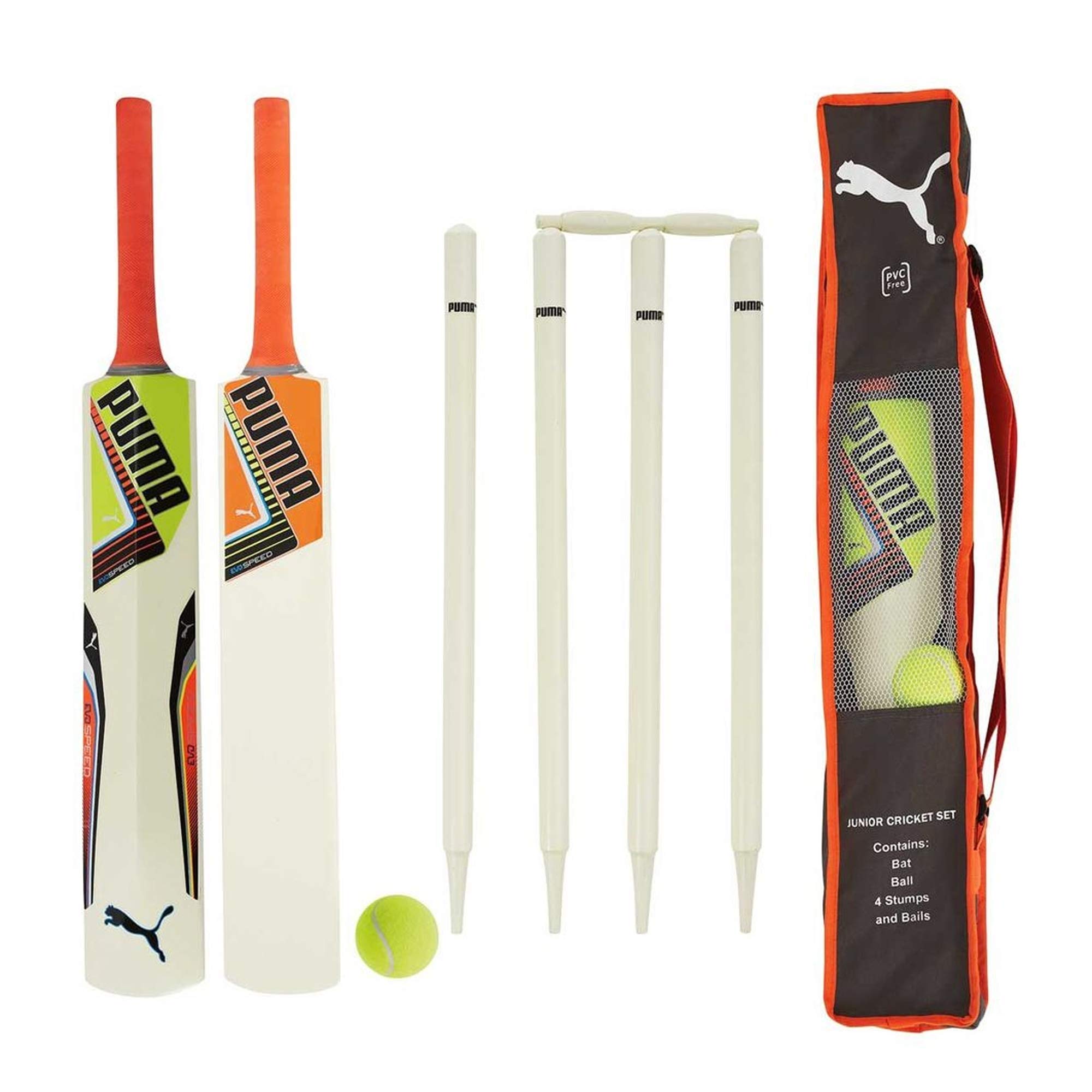 PUMA EvoSpeed 7 Cricket Bat Glove Pad Bag Set