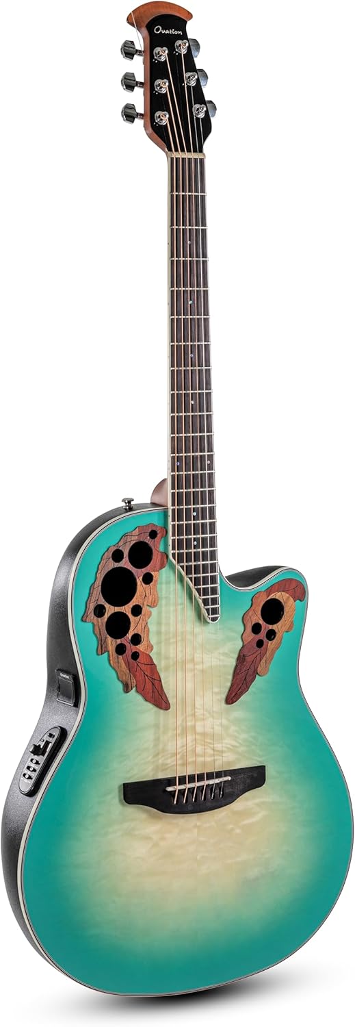 Ovation Celebrity Elite Plus CE44X-9B, MS/Cutaway, Mid-Depth