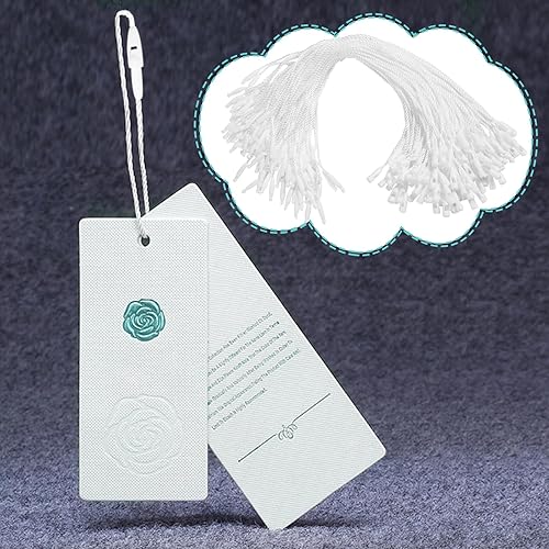 Miniatura 2 de 1000 cuerdas de nailon de 7.5 pulgadas, fácil y rápido de colocar, cierre de nailon a presión, lazos de gancho para etiquetas de ropa, etiquetas de