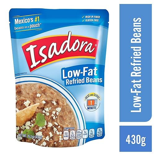 Miniatura 3 de Isadora Frijoles refritos bajos en grasa, 15.2 onzas (paquete de 8)