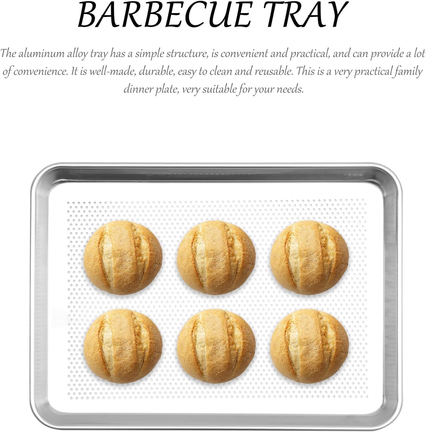 Hemoton 1pc Oblong Roasting Pan Practical Food Storage Dish Easy to Clean Silver Plate for Baking Steaming Kitchen Supply for Family Dinners and Meal Prep