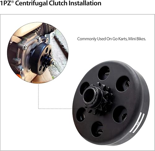 Miniatura 6 de 1PZ BA5-11T Embrague centrífugo de 58 pulgadas de diámetro #35 Cadena 11T Reemplazo para Baja DB30 Motovox MBX10 MBX11 Camp Go Kart Mini Bike Engine