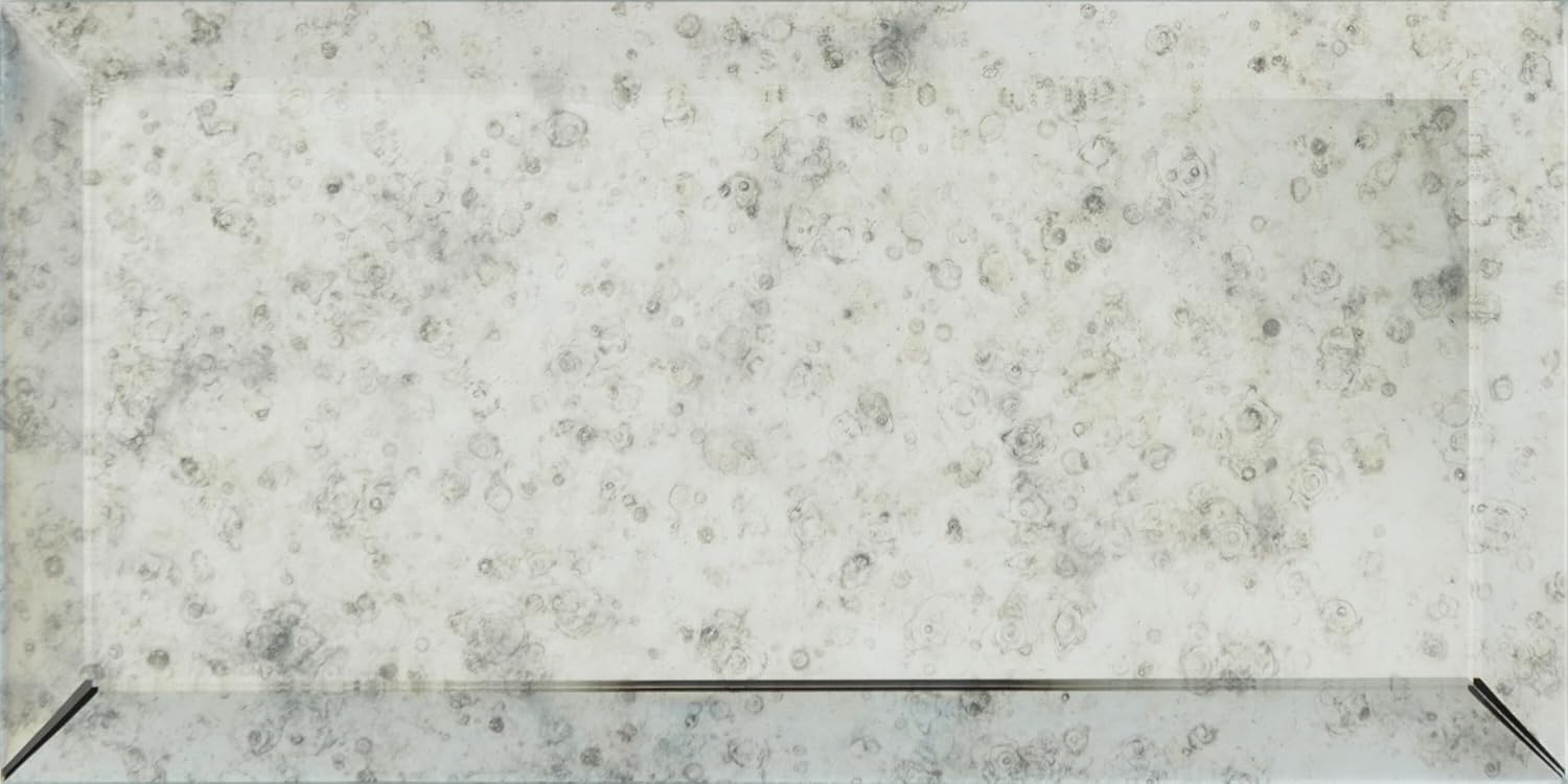 Daltile Lavaliere 3" x 6" Natural Stone Bevel Wall Tile in Polished Antique Mirror (40 PC per Carton) (4.84 SQFT per Carton)