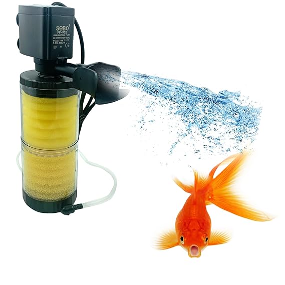 Jainsons Pet Products SOBO FF902 Fish Tank Aquarium Internal Filter Fully Submersible Internal
