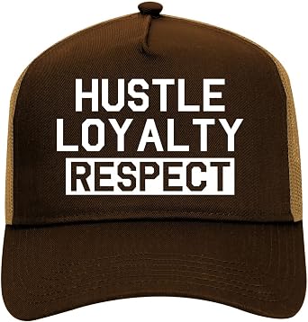 Kings Of NY Hustle Loyalty Respect Retro Adult Mesh Trucker Hat for Men and Women Golf Snapback Baseball Cap
