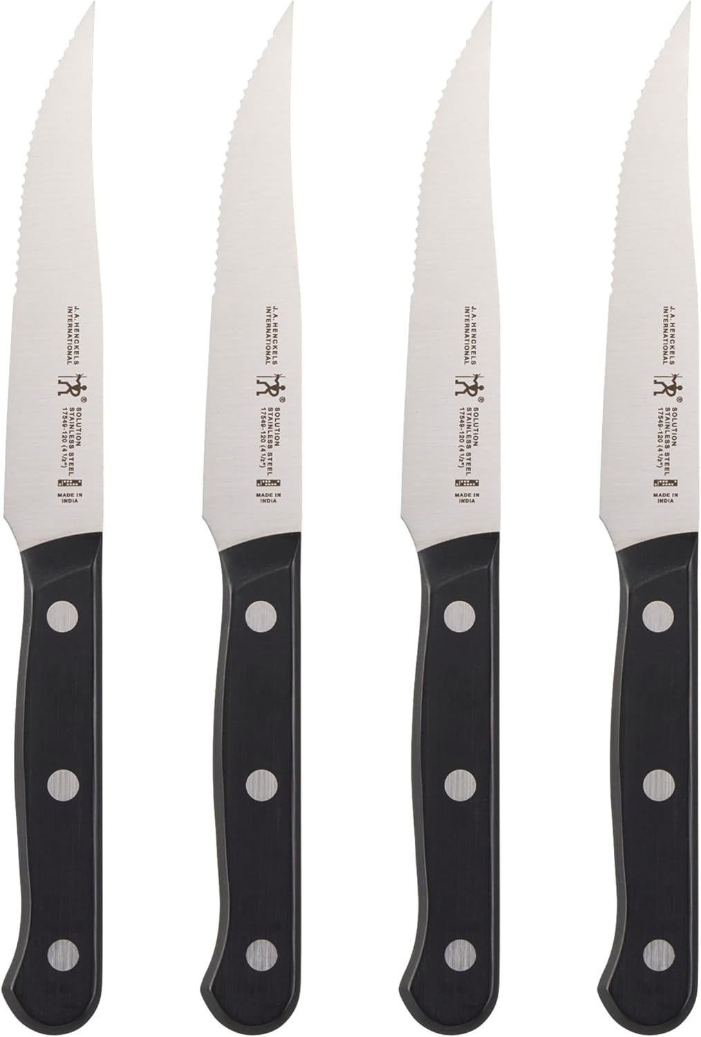 ZWILLING - Steak Knife Set 4-Piece - Stamped, Dishwasher Safe, Premium Steak Knives