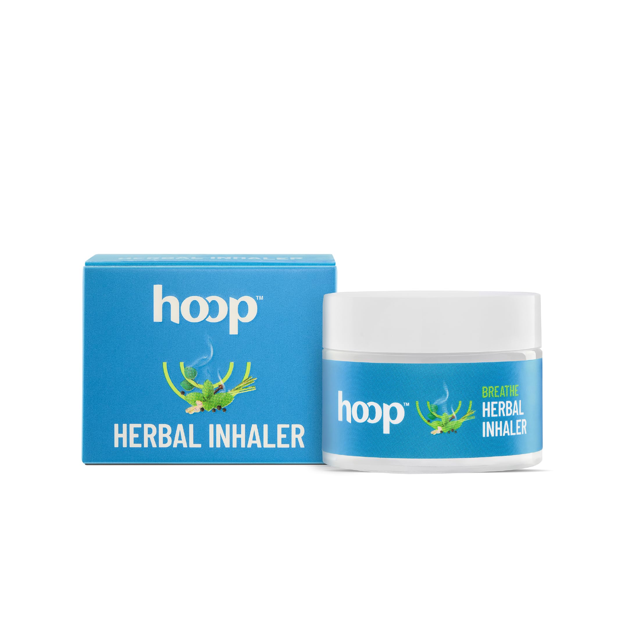 hoop Herbal Inhaler | Soothes Cold, Stuffy Nose, Headache, Nausea | 15g