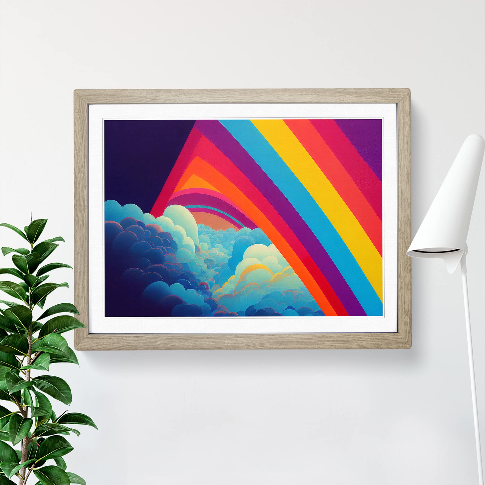 Pop Art Rainbow Vol.2 Abstract Framed Print, Oak, A3 (46 x 34 cm) - Image 3