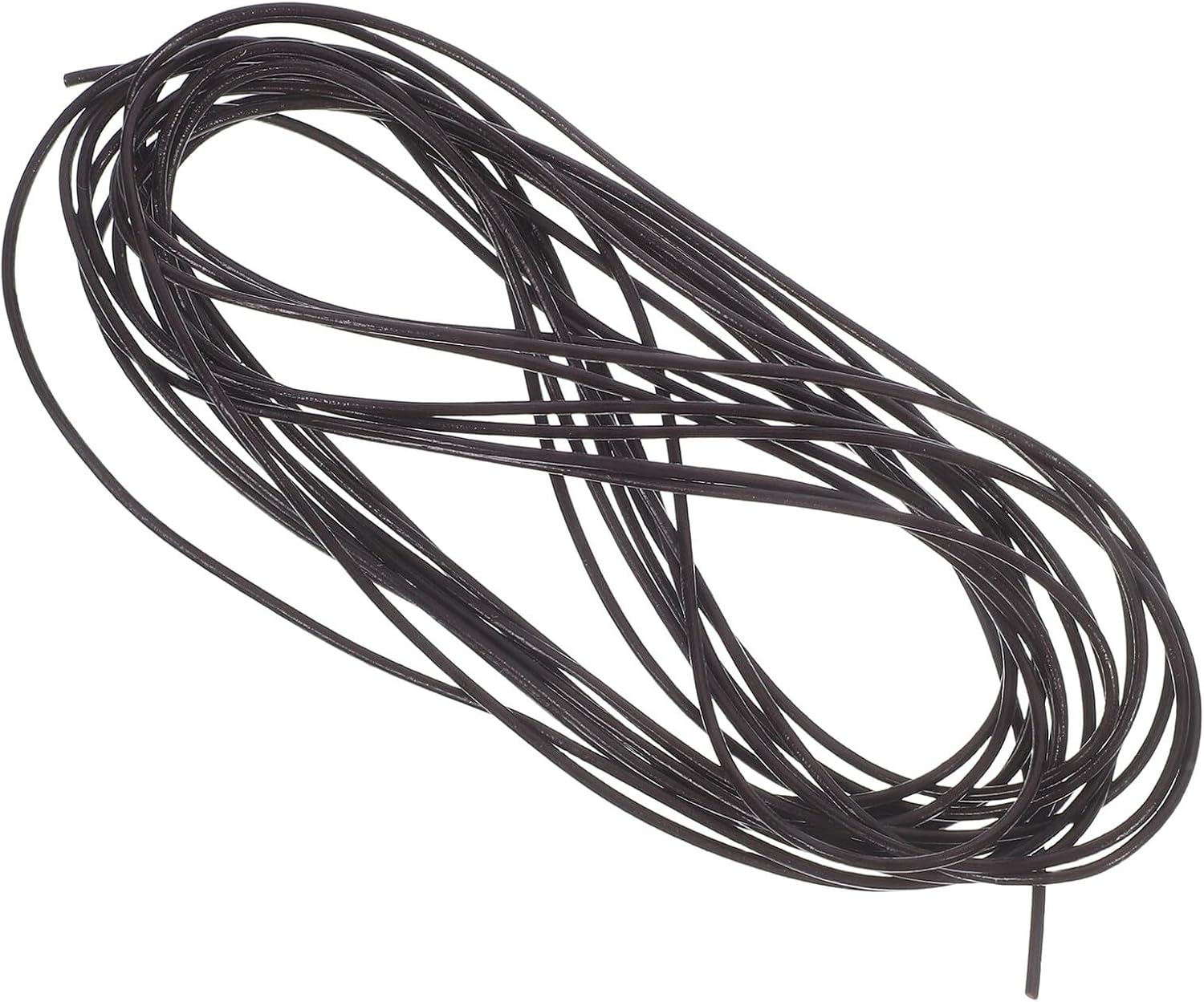ORFOFE Deep Coffee 1.5mm Cowhide Cord Leather String for Bracelet and Necklace Making, 5 Yards Craft Beading Thread for Jewelry DIY
