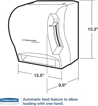 KCC09765 - in-Sight Lev-r-Matic Roll Towel Dispenser, 13 3/10x9 4/5x13 1/2, Smoke