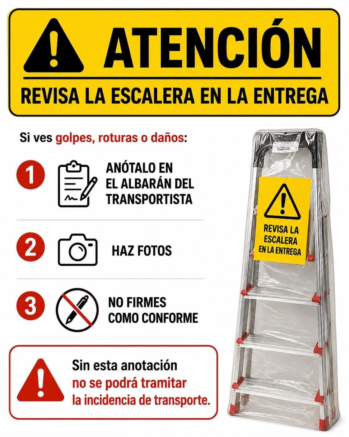 Escalera Tijera Doméstica T-DOM-6x1 de 6 Peldaños
