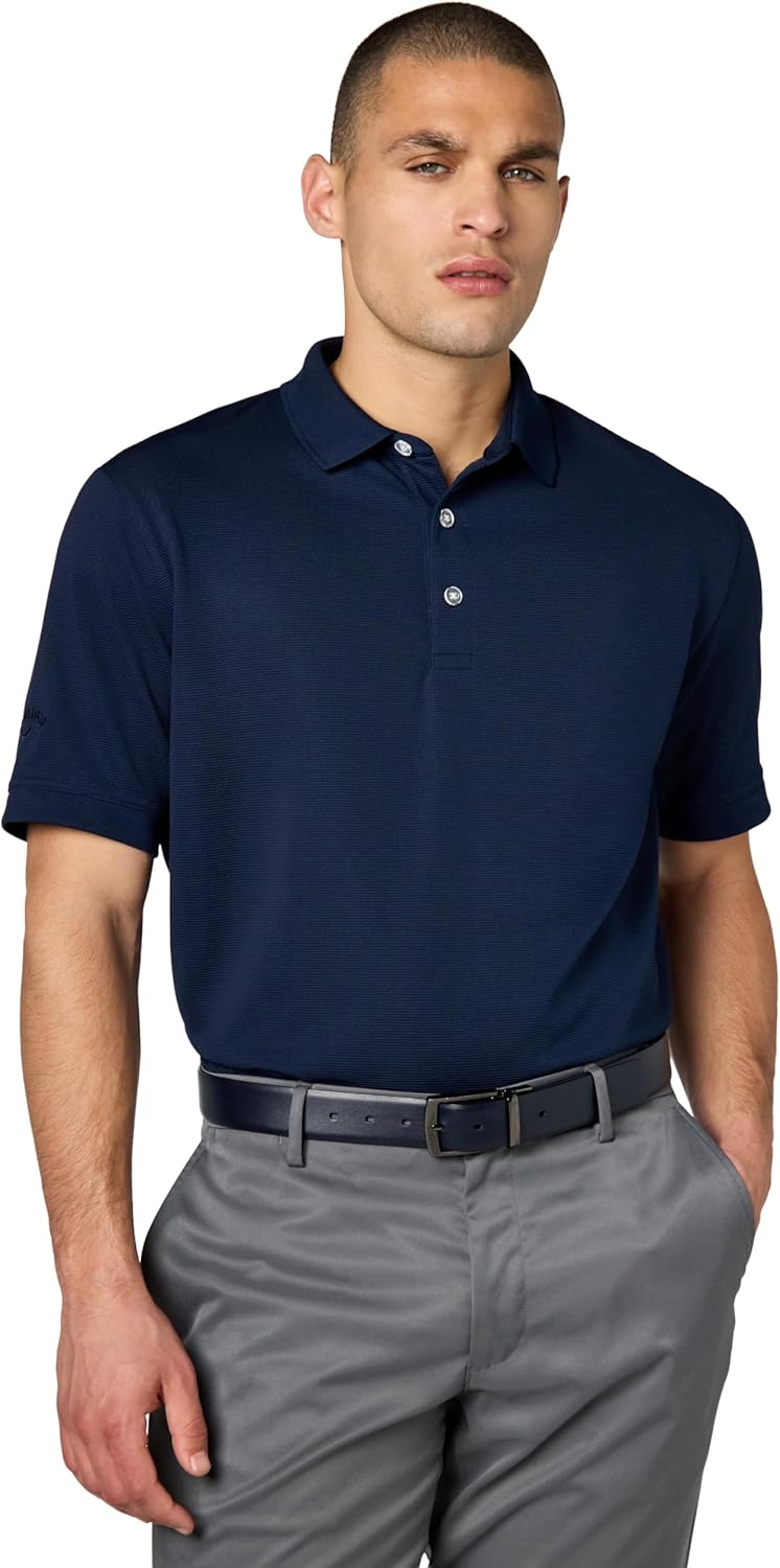 Callaway Mens Short Sleeve Ottoman Performance Golf Polo