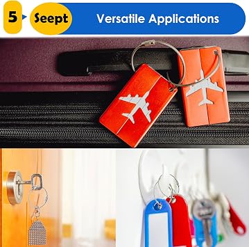 20 Pack Key Chain 6 inch Keychain Rings 2mm Stainless Steel Large Key Ring for Key Tags,Keyrings, Luggage Tags,ID Tag Keepers,Car Keys Wire Keychain Cable Packed in Box