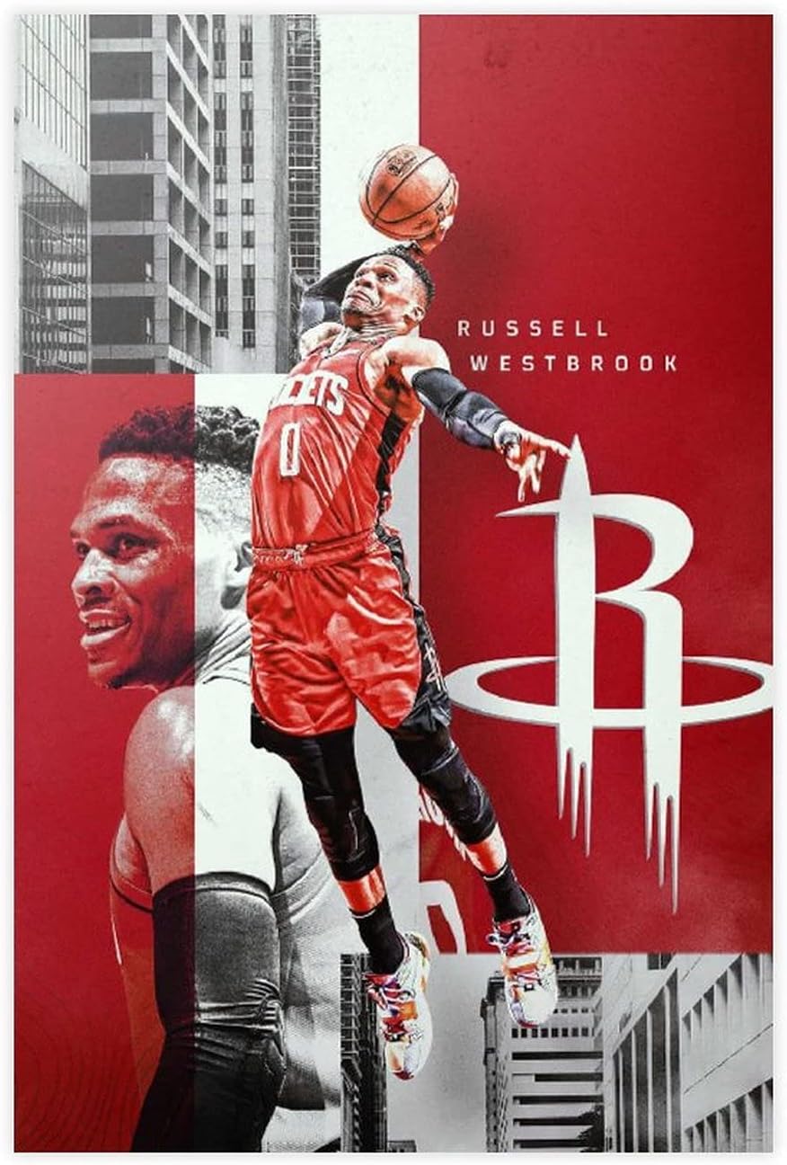 URussell Westbrook Canvas Poster WeSports Fans Kyrgyzstan Ubuy