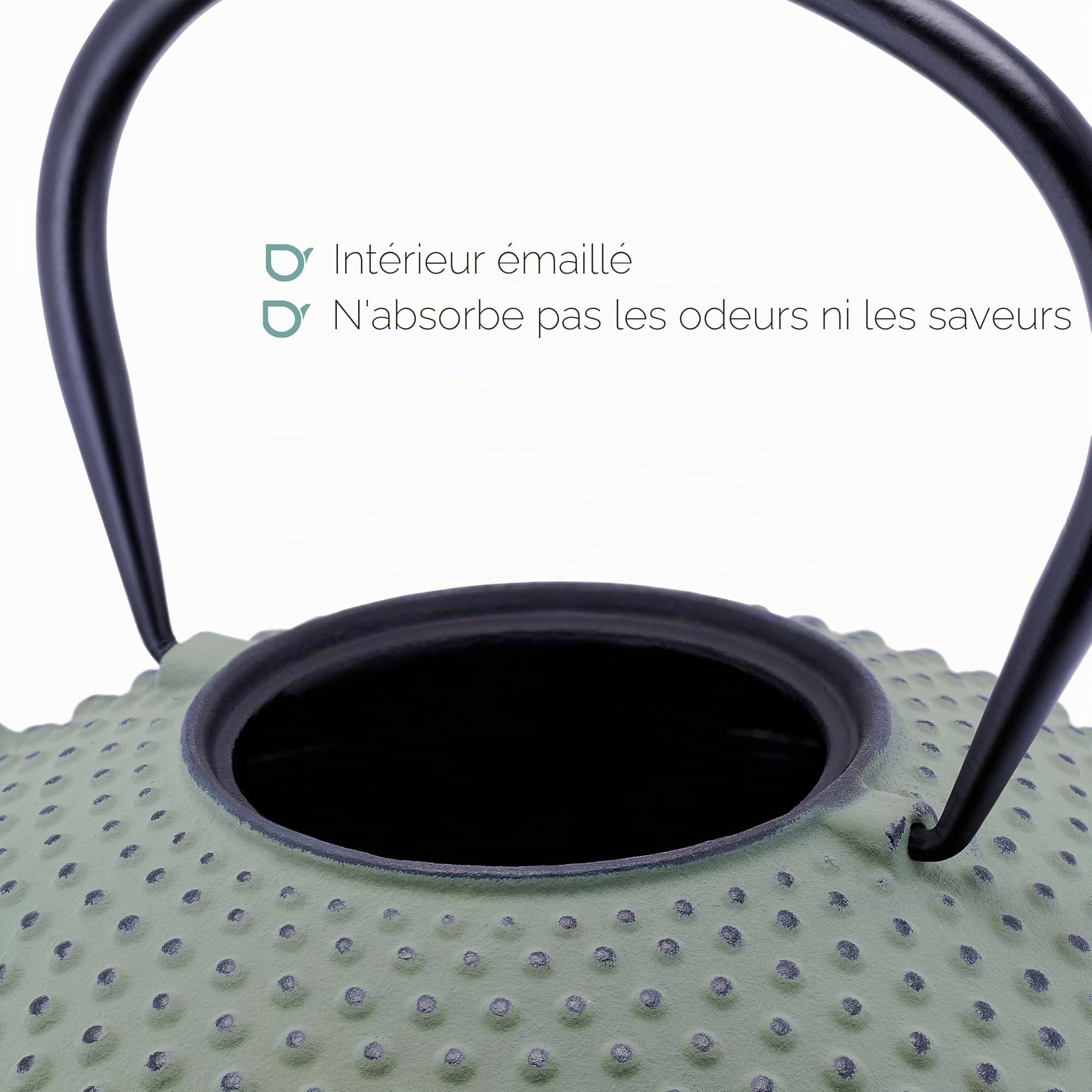 Bredemeijer - Théière Xilin - 1,25 litre - Fonte - Vert clair