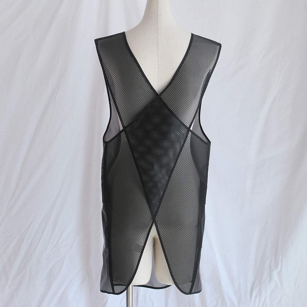 NEWGEM Japanese Linen Cross Back Cooking Aprons for Women Men with Pockets Cute for Baking Kitchen - Image 4