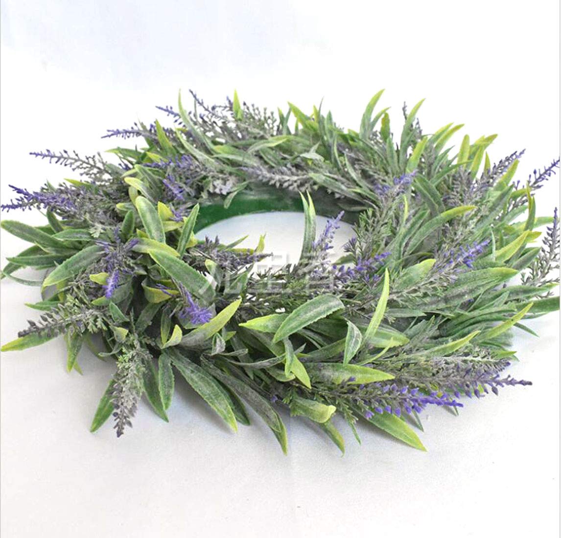 Ghirlanda di lavanda artificiale Corona di seta viola finta Porta d'ingresso ghirlanda porta in plastica Porta estiva appesa Ghirlanda Ghirlanda per porta d'ingresso estiva Coperta