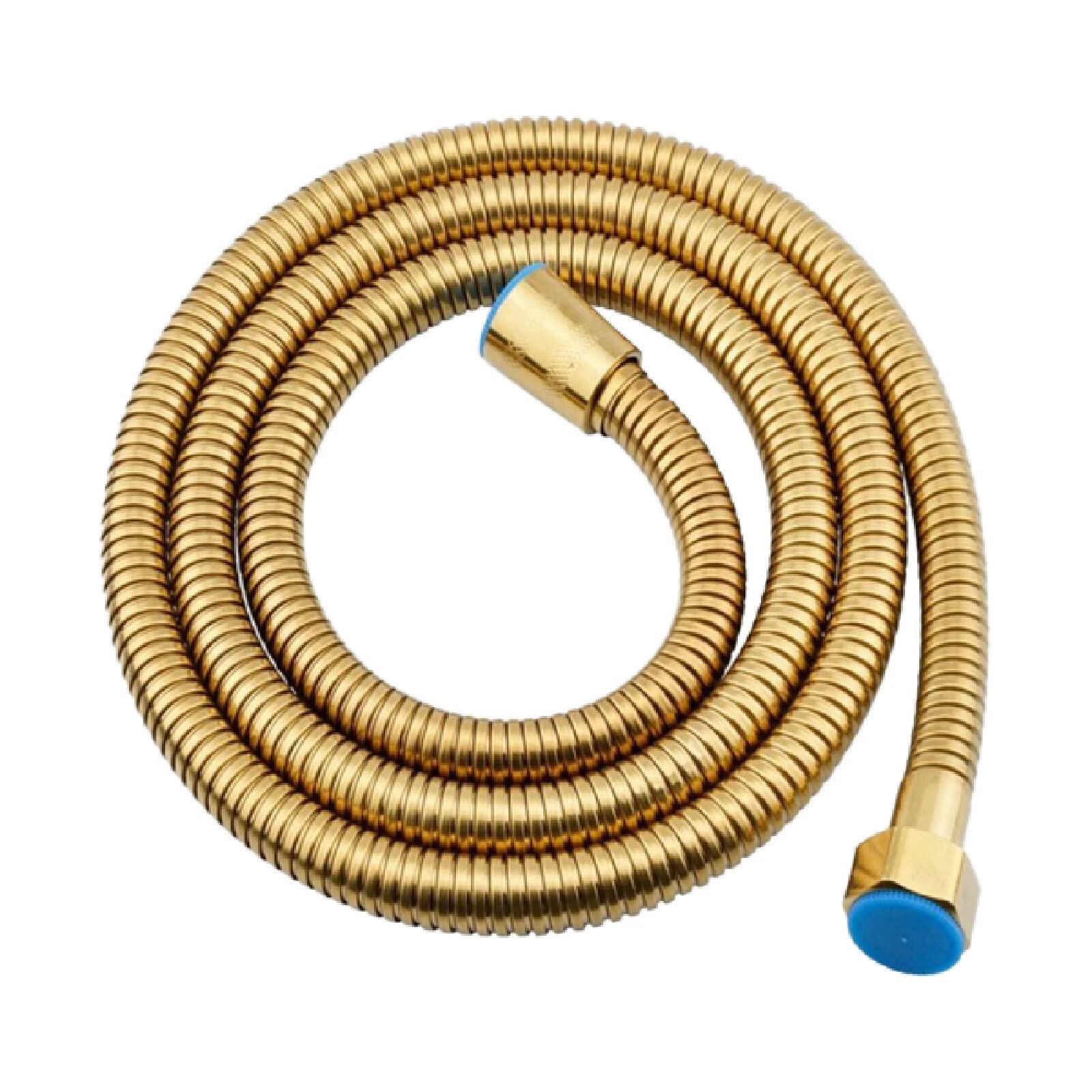 Manguera de Ducha antitorsión de Repuesto para baño 1,5 m Acabado Dorado Cabezal de Ducha Antiguo de latón Mangueras de plomería para baño, 1M (Oro 2M)