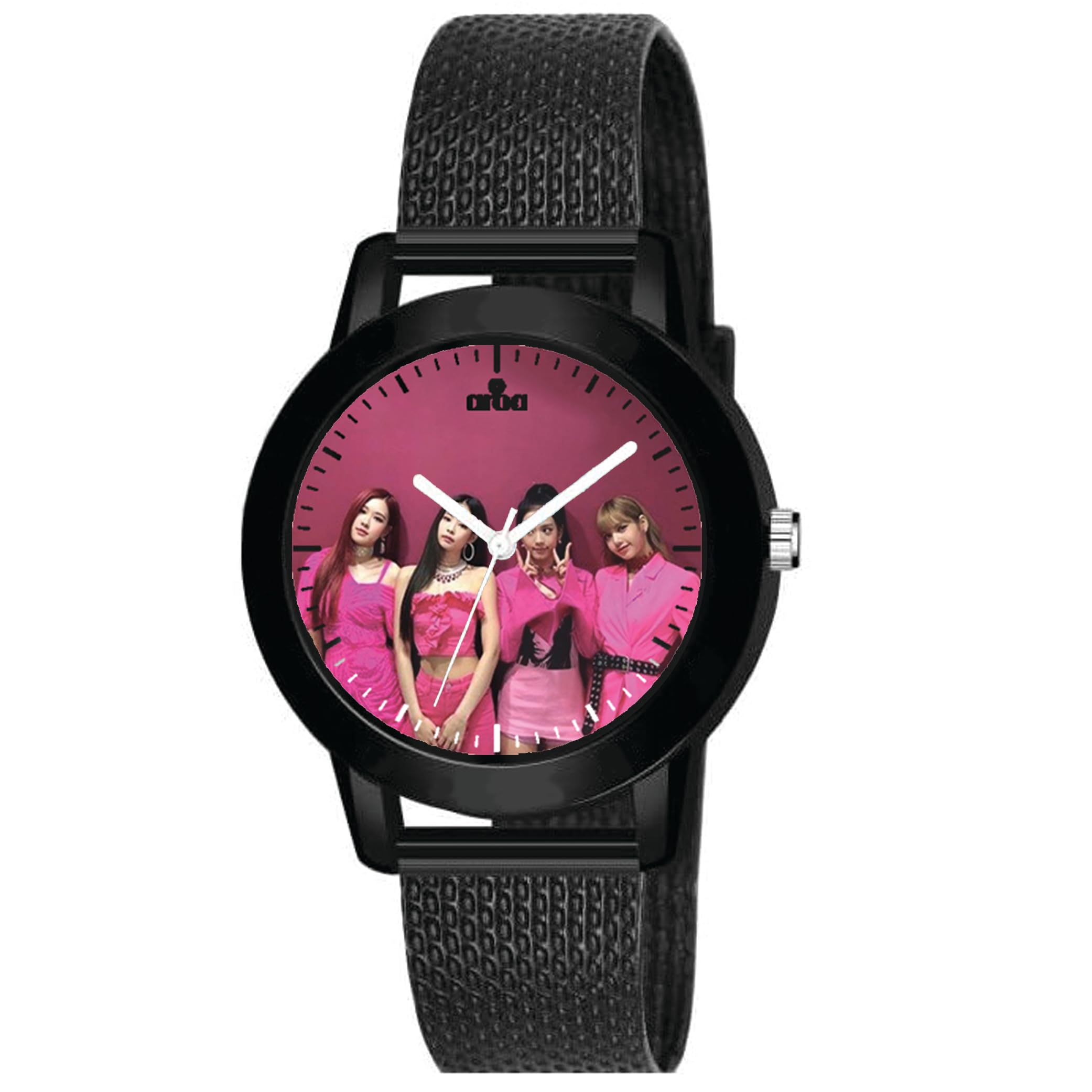 AROA Watch for Womens with Full Pink Blackpink Model :867 in Black Metal Type Rubber Analog Watch Pink Dial for Women Stylish Watch for Girls (B0CCDVHWSC) Amazon Price History, Amazon Price Tracker