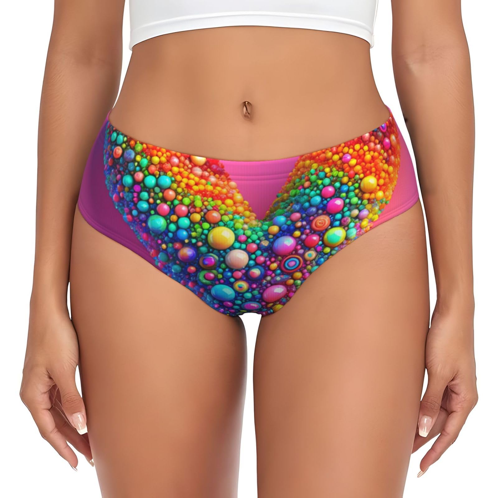 Y Print Comfortable Cheeky Underwear, Minimal Coverage Panties For Women Invisibles Hipster Cut Panties