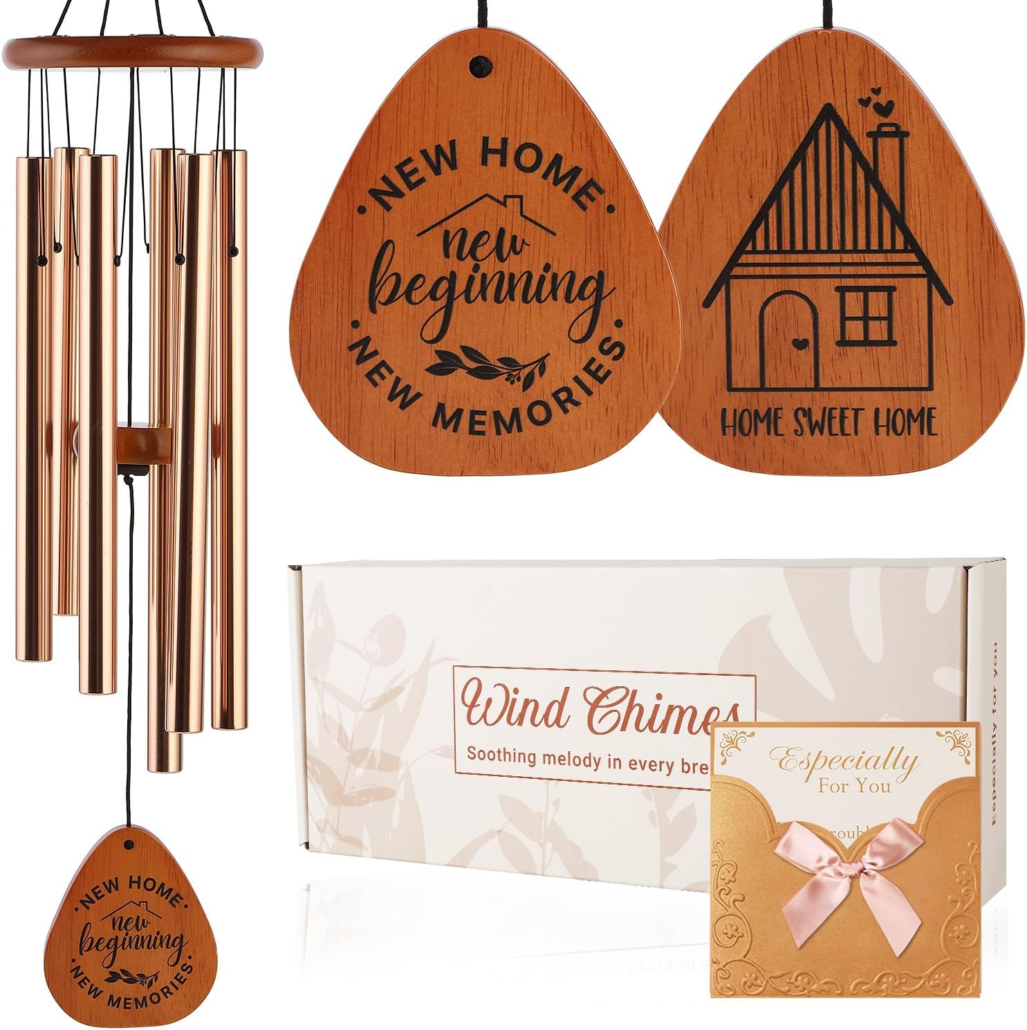 AMBOBE House Warming Gifts New Home, 32" Wind Chimes Housewarming Gifts