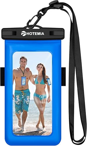 Bolsa impermeable flotante para teléfono celular, funda impermeable para teléfono celular, bolsa seca bajo el agua con cordón para el cuello y