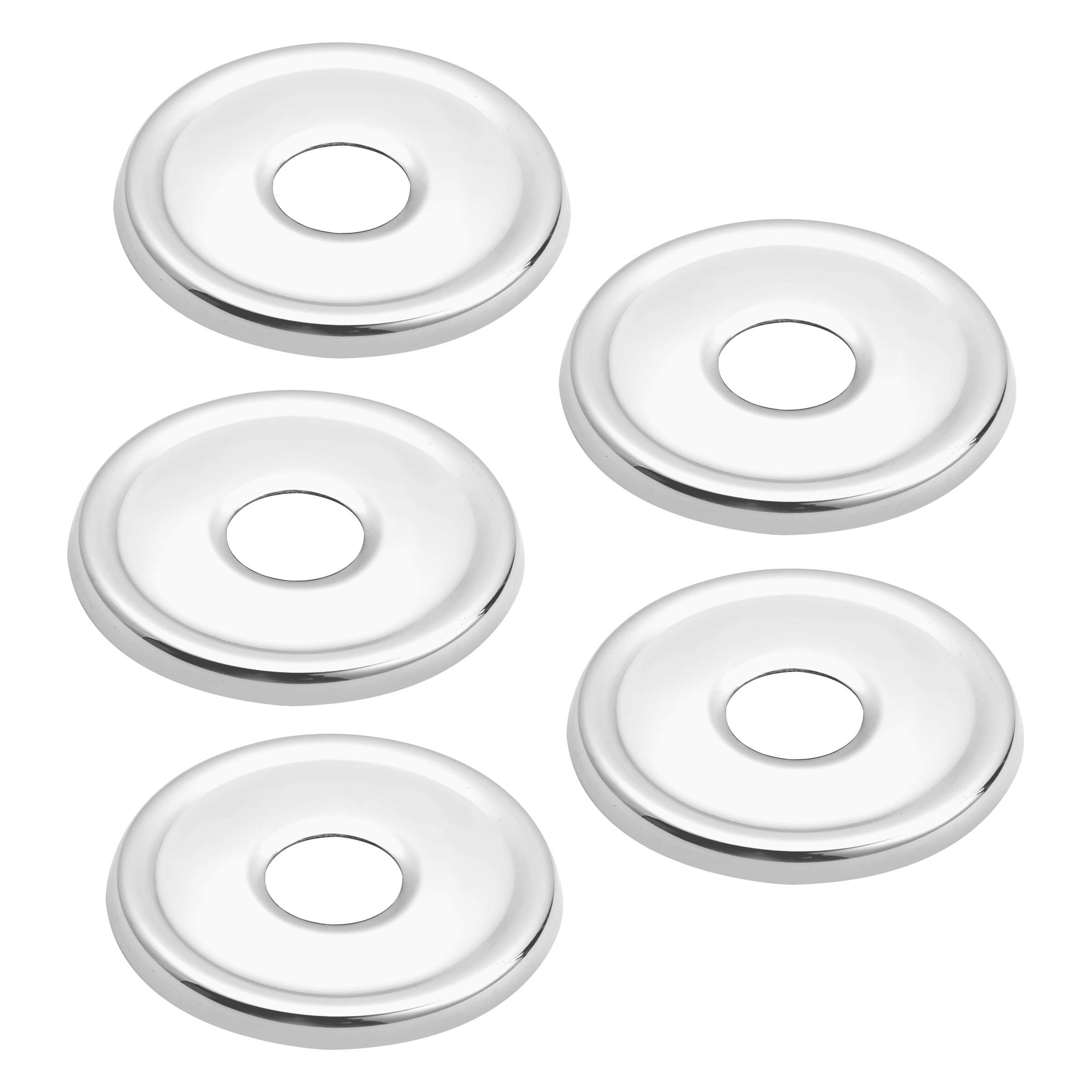 Ruhe® Fusion Wall Flange | Premium Grade Stainless Steel Fusion Wall Flange for Kitchen Taps/Bathroom Taps/Faucets Pack of 5 (Chrome Plated) (B08ZYS11VN) Amazon Price History, Amazon Price Tracker
