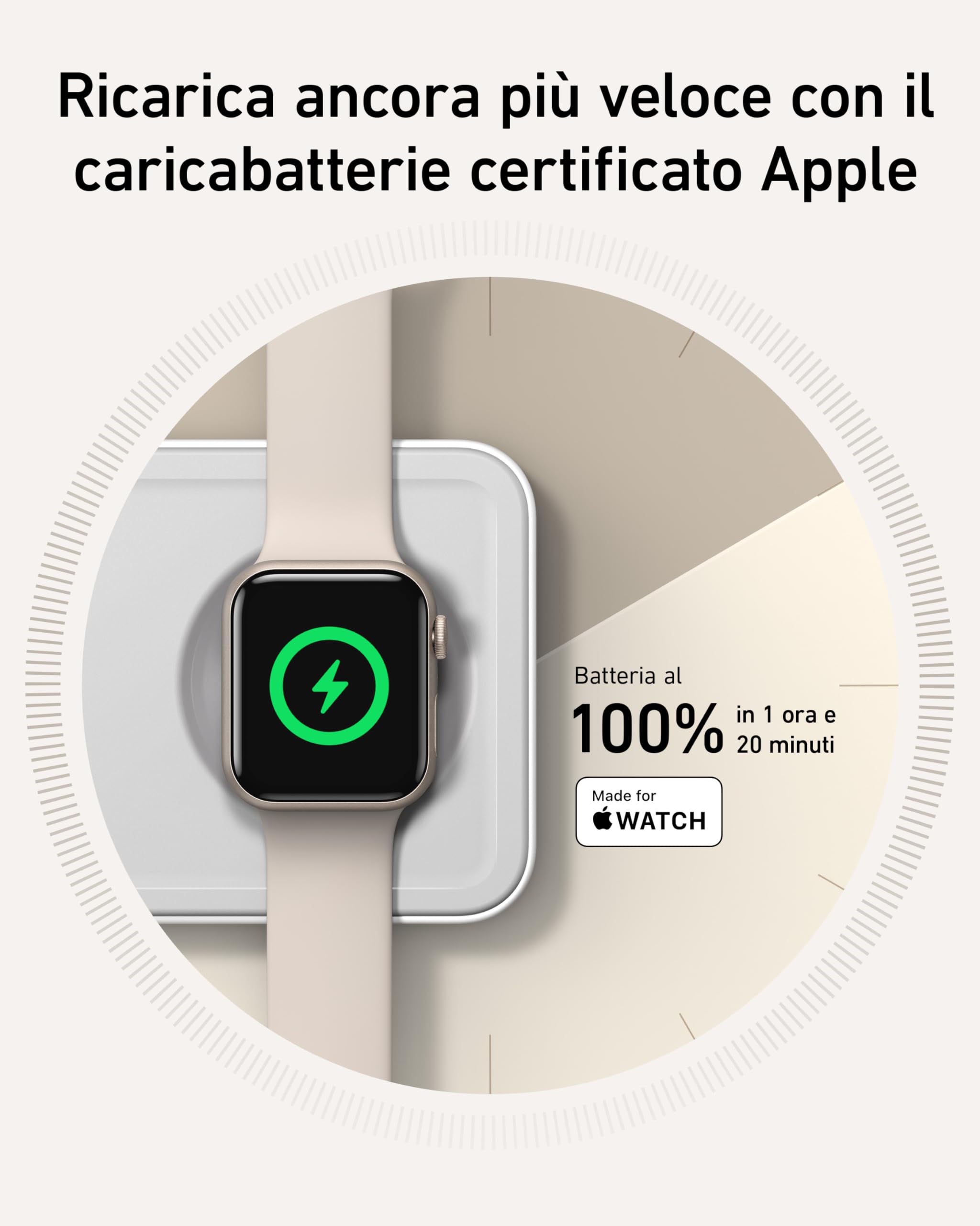 Anker Caricatore Wireless iPhone 15W Stazione di Ricarica 3 in 1, Caricatore Ultra-Rapido Certificato Qi2, per iPhone 17 Pro Max/Serie 16-12, AirPods, Apple Watch(Caricatore e Cavo USB-C Inclusi)